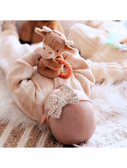 Hetty Highland Cow Teether Rattle