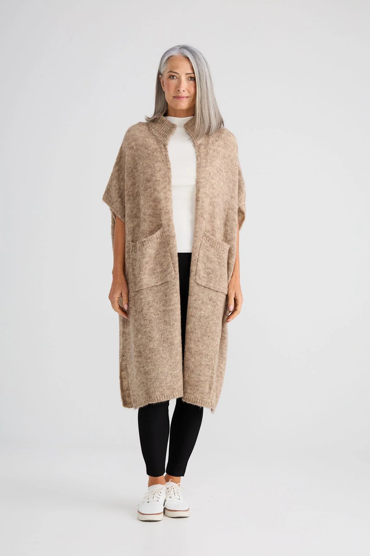 Phoenix Knit Cardigan – Oat Marle