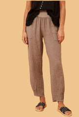 Linen Tapered Pants  – Fango