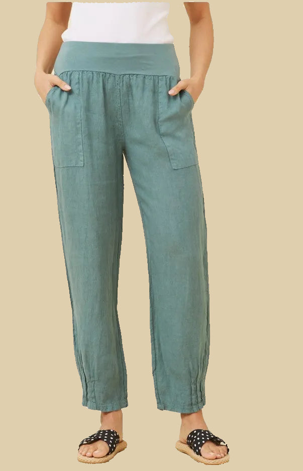 Linen Tapered Pants  – Lago
