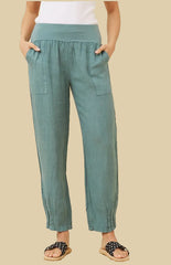 Linen Tapered Pants  – Lago