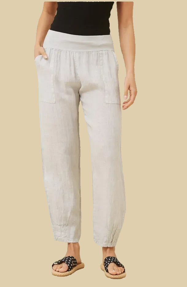 Linen Tapered Pants  – Perla