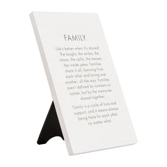 Precious Quotes Family Ceramic Keepsake