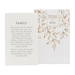 Precious Quotes Family Ceramic Keepsake
