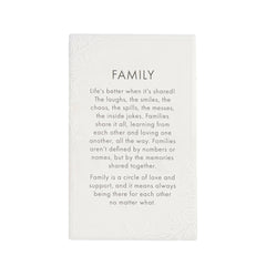 Precious Quotes Family Ceramic Keepsake