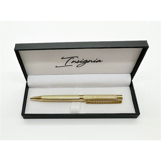 Boxed Pen Plain Gold