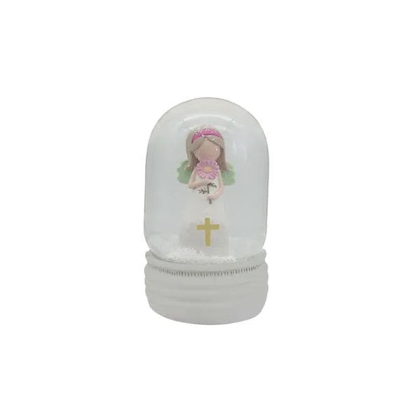 Angelic Water Globe 10cm Cross