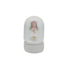 Angelic Water Globe 10cm Cross