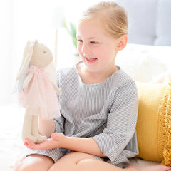 Pink Mini Angel Bunny – 27cm