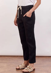 Little Lies Luxe Linen Pants – Black