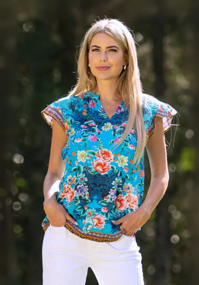 Cienna Lotus Garden Blouse