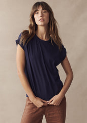 Little Lies Rhodes Tee in Navy