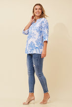 Load image into Gallery viewer, Paisley Top - Blue