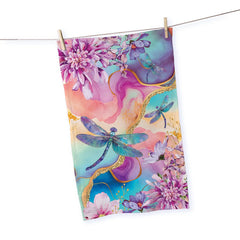 Lisa Pollock Tea Towel – Dragonflies