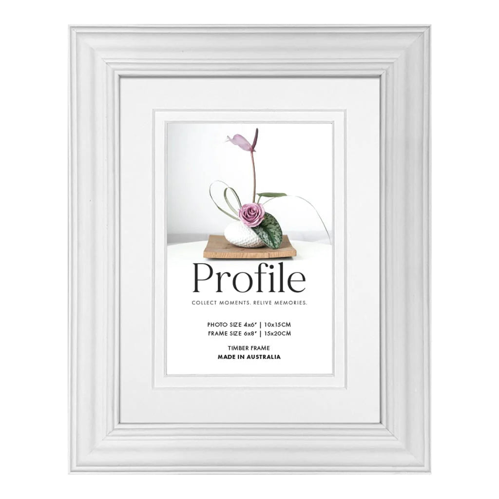 Deluxe Hawthorne White Timber Picture Frame