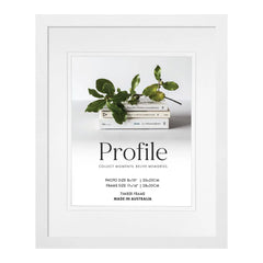 Matte White Timber Photo Frame - 8 x 10