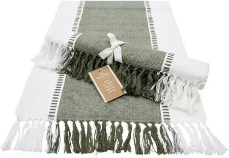 Table Runner Atlanta - Olive
