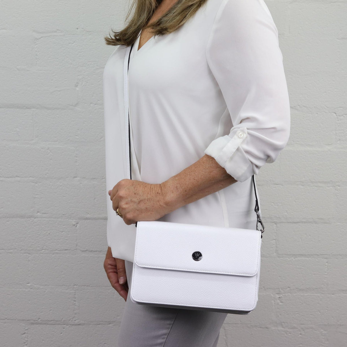Simone Crossbody Brilliant White