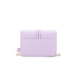 Gigi Vegan Leather Crossbody Bag- Lilac