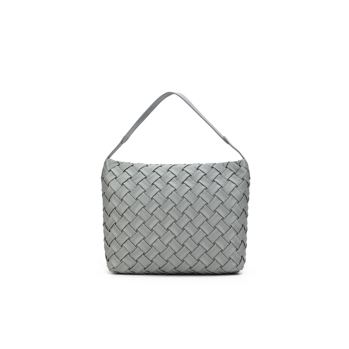 2-Piece Woven Shoulder Bag Set - Grey