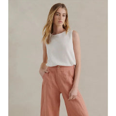 Little Lies Spring Tank – White