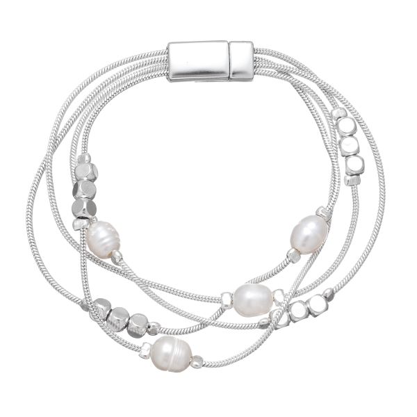 Multistrand Pearl-Beaded Bracelet