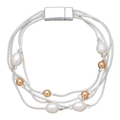 Multistrand Pearl-Beaded Bracelet