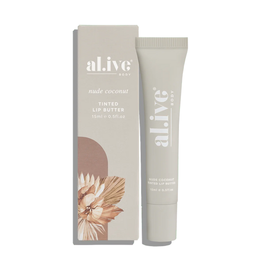 Alive Tinted Lip Butter - Nude Coconut