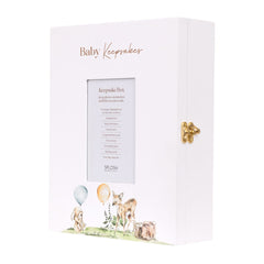 Tiny Wonders Wooden Baby Keepsake Box with Photo Insert