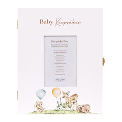 Tiny Wonders Wooden Baby Keepsake Box with Photo Insert