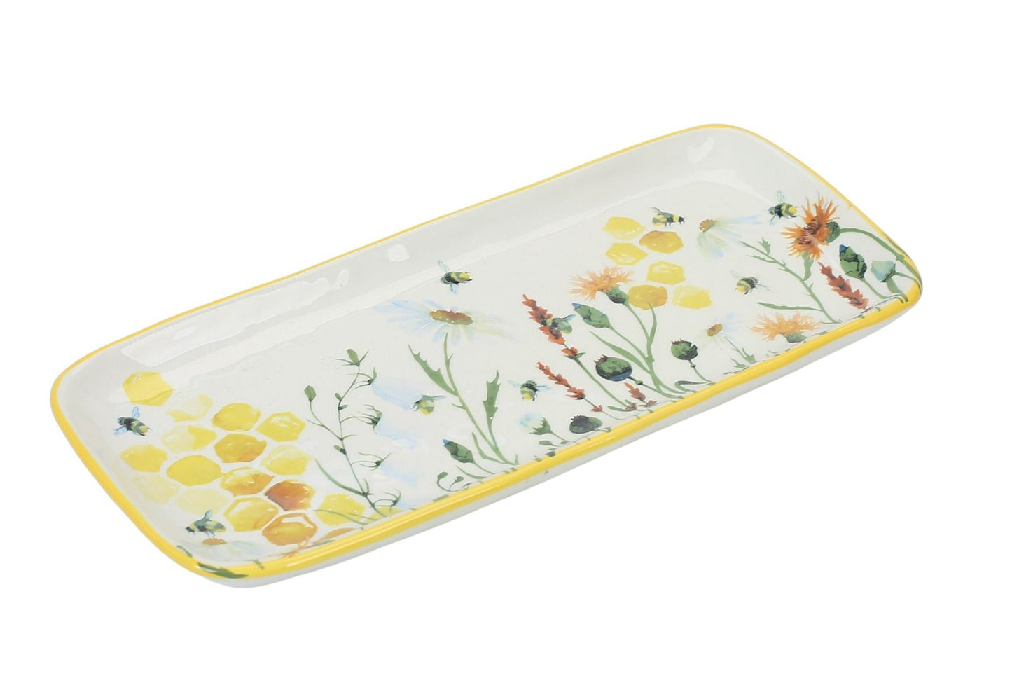 Bee Meadow Platter Yellow 36cm