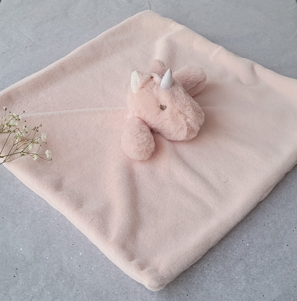 Petite Vous Matilda the Unicorn Luxe Baby Comfort Blanket