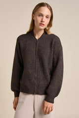 Little Lies Bomber Jacket - Chocolate