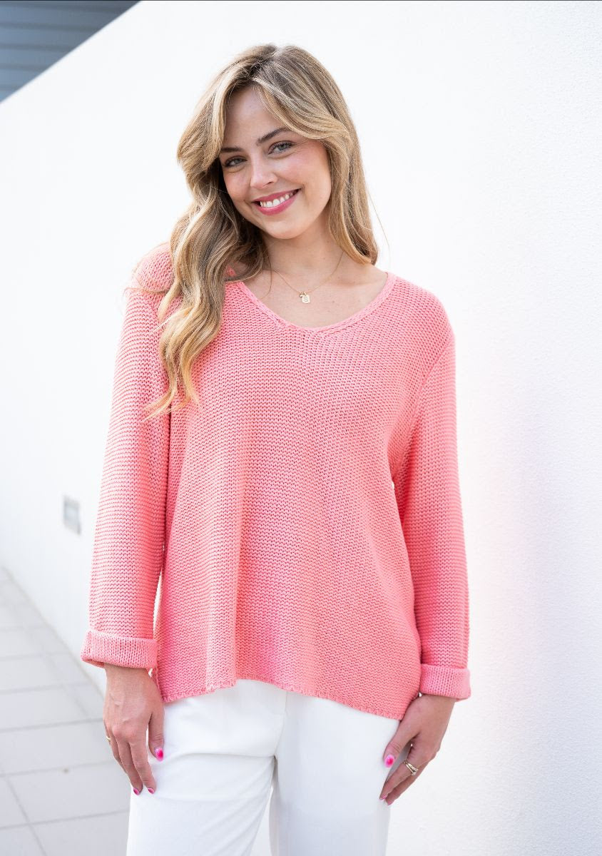 Silver Wishes Knit Top - Soft Pink