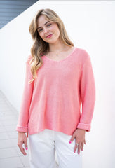 Silver Wishes Knit Top - Soft Pink