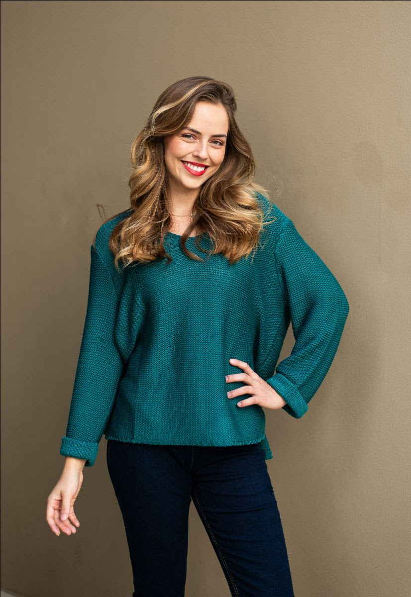 Silver Wishes Knit Top - Teak