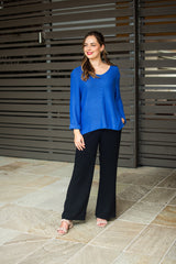 Silver Wishes Knit Top - Blue
