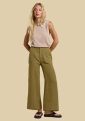 Little Lies Jude Linen Pants -  Olive