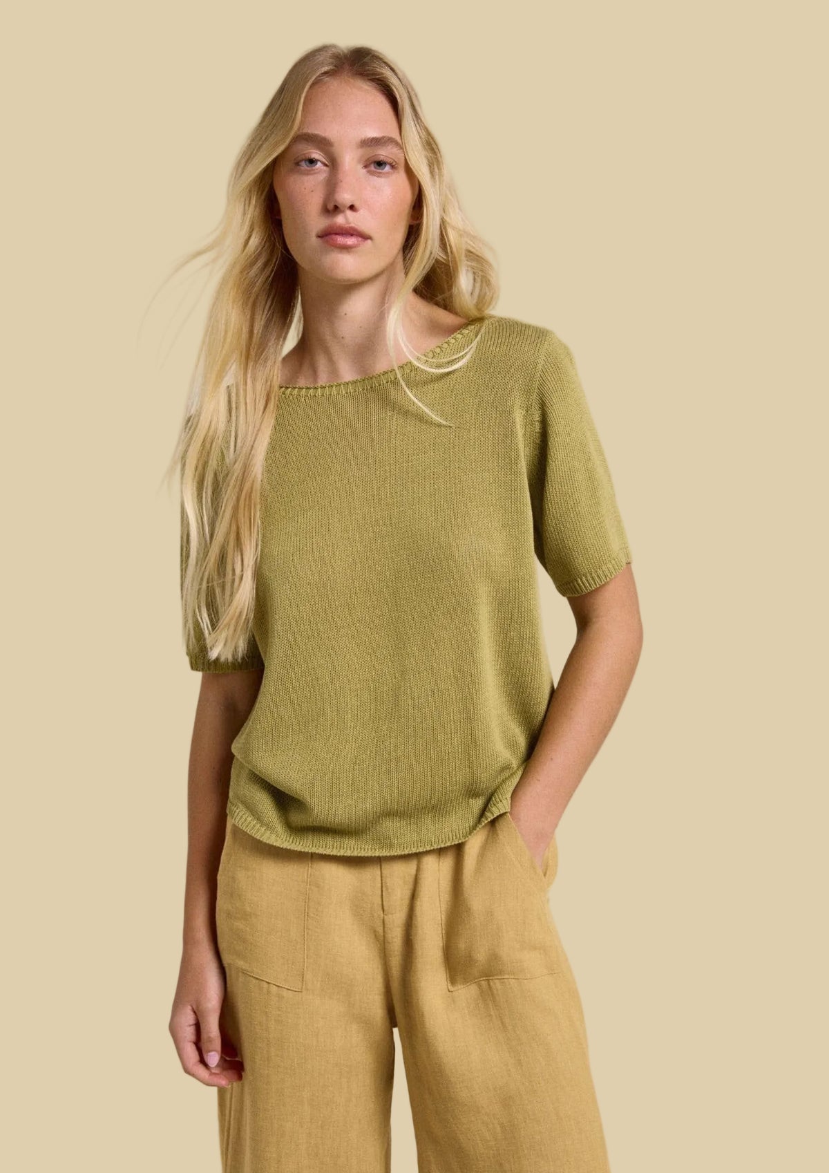 Little Lies Summer Tee - Olive