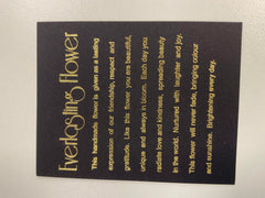 Everlasting Glass Flower 12cm  Blue