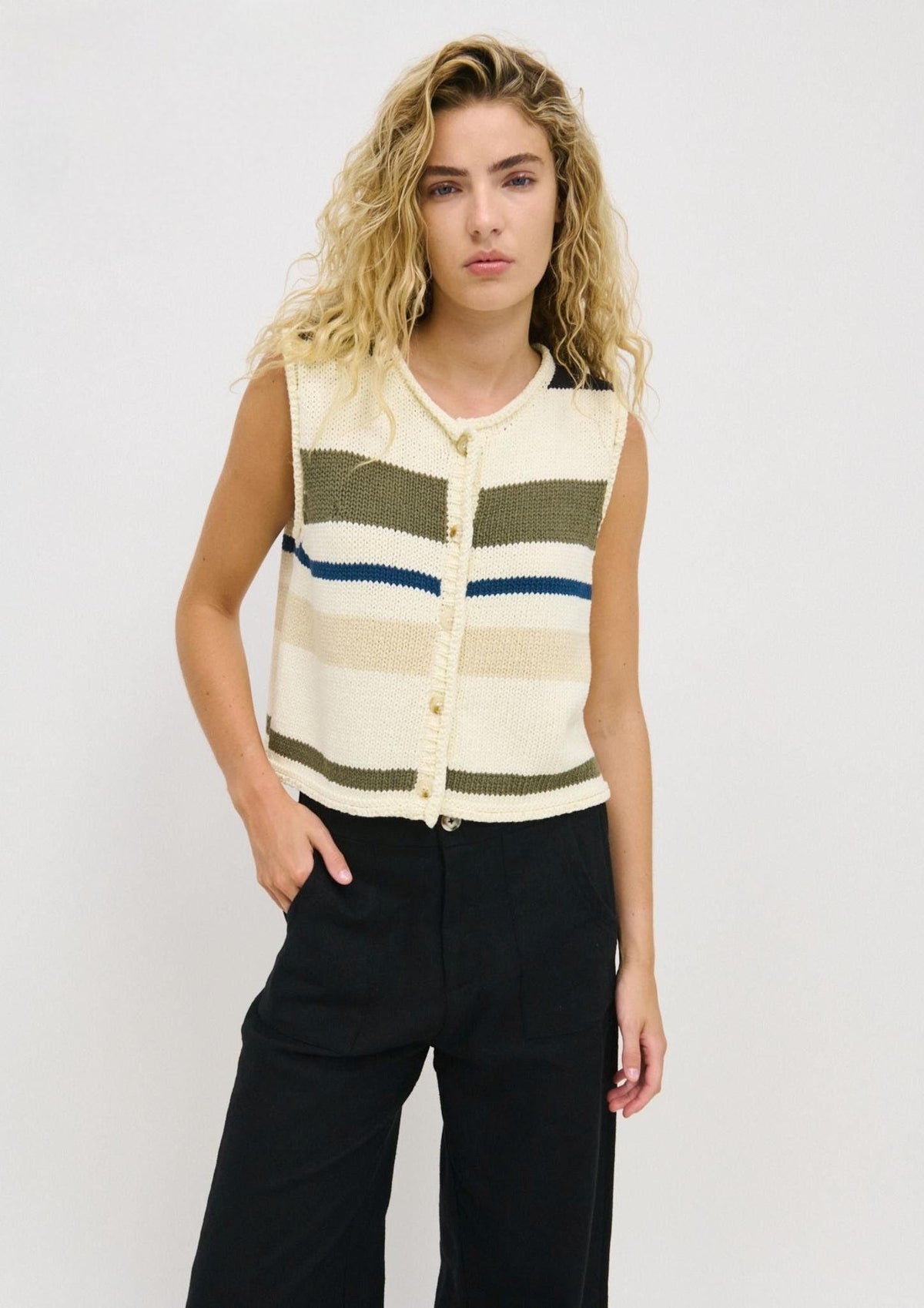 Little Lies Raya Stripe Vest