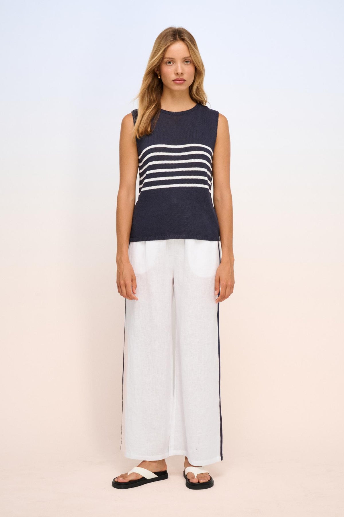 Little Lies Monaco Stripe Spring Tank