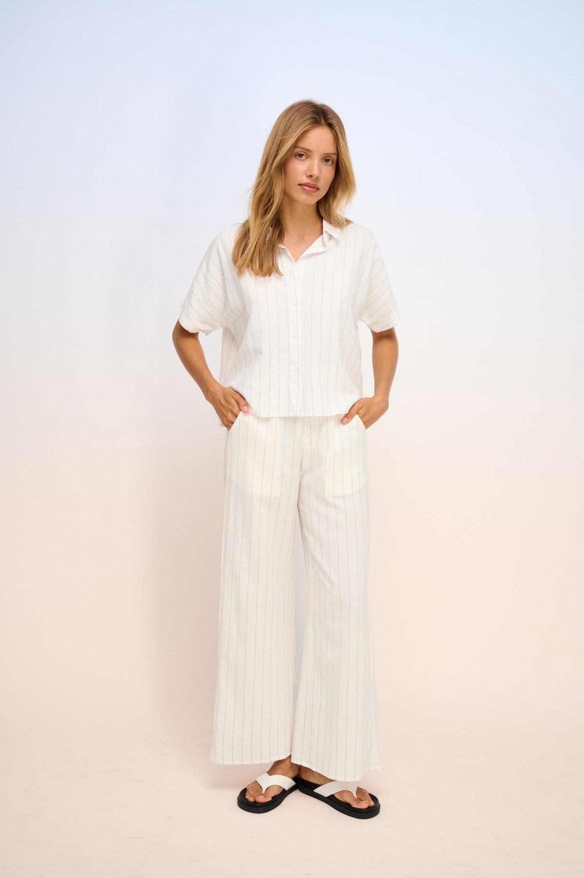 Little Lies Pin Stripe Pants