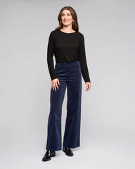 Vassalli Loft Cord Pull On Pant - Slate