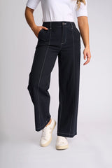 Vassalli Oslo Pant in Ink detail view