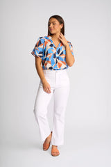 Vassalli Daily Jean in White Denim front view
