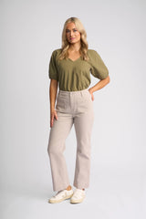 Vassalli Daily Jean in Ecru Stripe Denim
