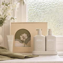 al.ive body Sea Cotton & Coconut Wash & Lotion Duo + Hand Cream Gift Set