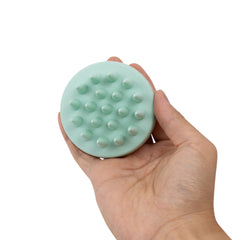 Bamboo & Silicone Scalp Massager - Green