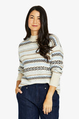 Jump Fairisle Pullover in Multi - detail view